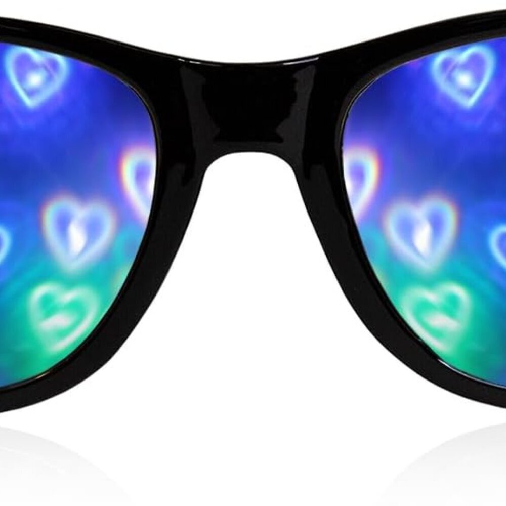 Diffraction Glasses Rainbow Heart Effect Rave Con… - image 2